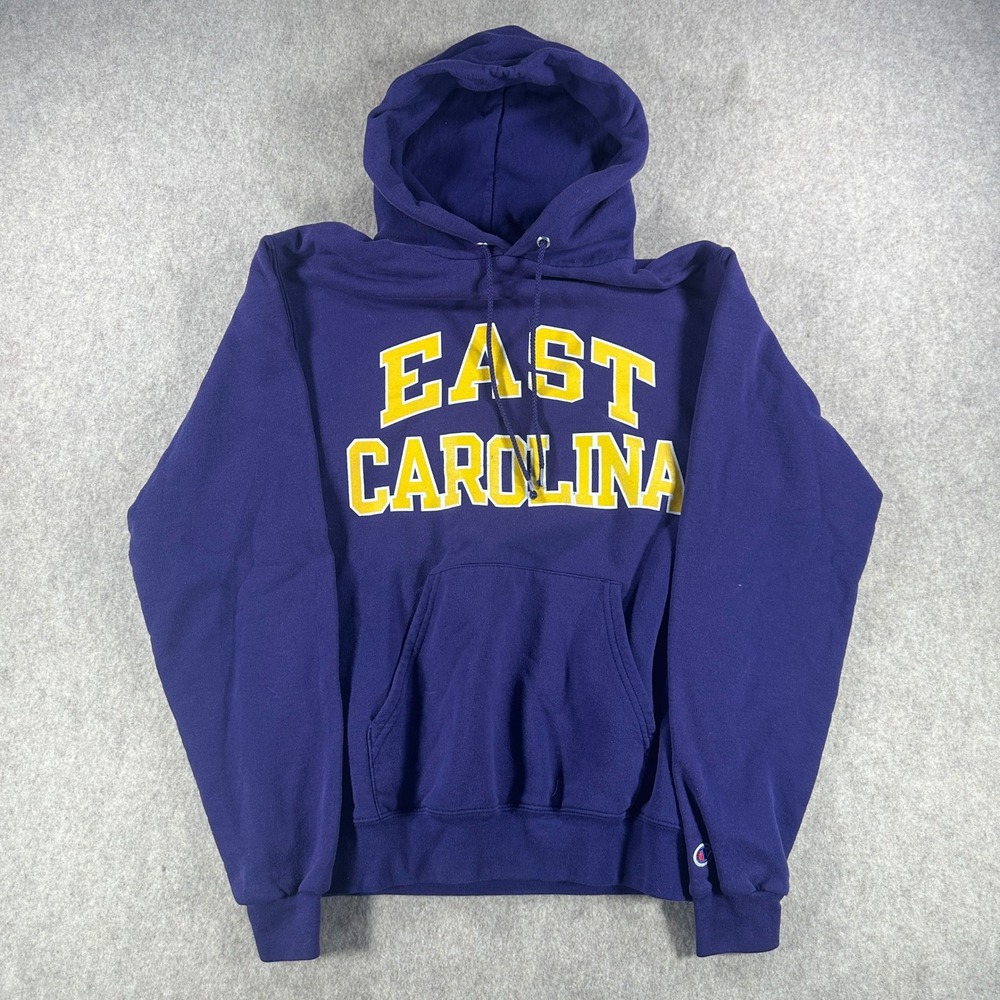 Champion Mens Pullover Hoodie East Carolina ECU Pirates Arched Purple Size Small